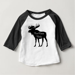 Niedliches rustikales Weihnachten Elche des Baby T-shirt