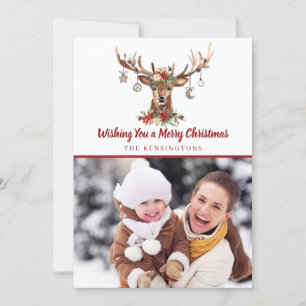 Niedliches rustikales Weihnachtsgebäck Foto Feiertagskarte