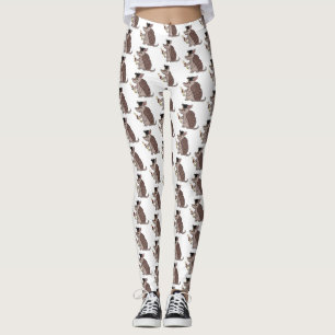 Niedliches Rüstungsschild mit Graduierungskappe Ca Leggings