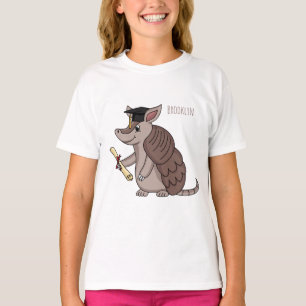 Niedliches Rüstungsschild mit Graduierungskappe Ca T-Shirt