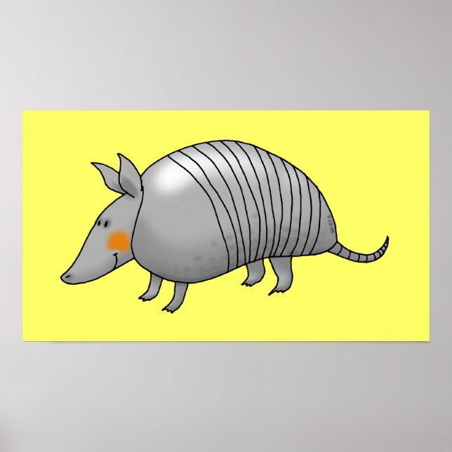 Niedliches Rüstungswerk Poster (Vorne)