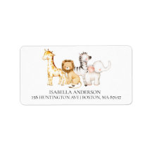 Niedliches Safari Animals Babydusche