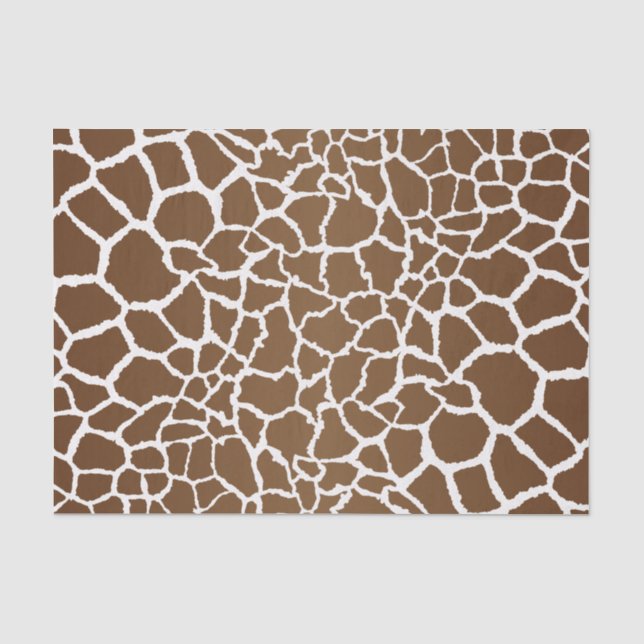 Niedliches Safari-Giraffenmuster Seidenpapier (Vorderseite)