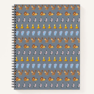 niedliches Safari-Tiermuster - Giraffe, Notizbuch
