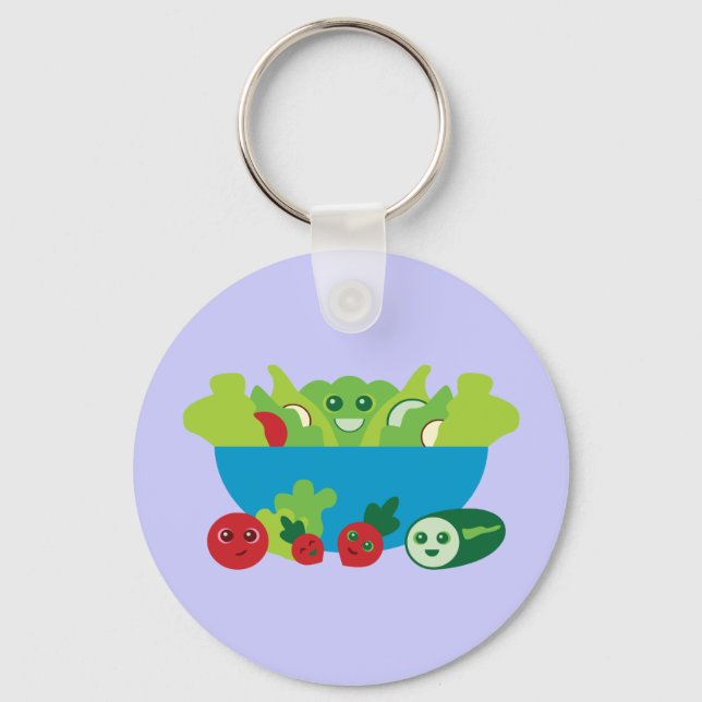 Niedliches Salat Schlüsselanhänger (Vorderseite)