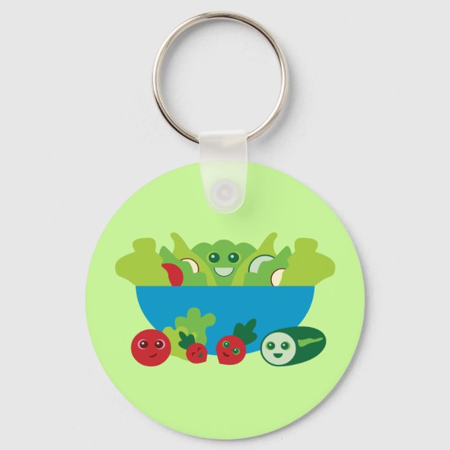 Niedliches Salat Schlüsselanhänger (Vorderseite)