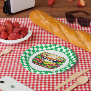 Niedliches Sandwich-Picknick-Party Pappteller