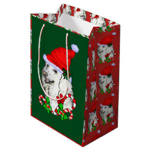Niedliches Sankt-Pudel-Weihnachten Mittlere Geschenktüte
