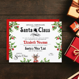 Niedliches Santa Naughty Nice LIst Offizielles Zer