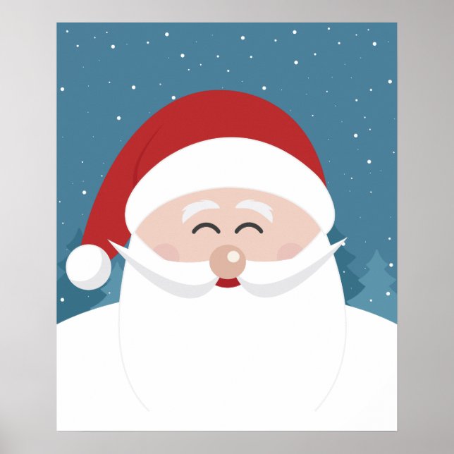 Niedliches Santa-Poster Poster (Vorne)