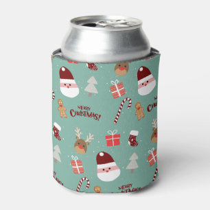 Niedliches Santa Reindeer Candy Cane Gingerbread M Dosenkühler