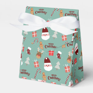 Niedliches Santa Reindeer Candy Cane Gingerbread M Geschenkschachtel