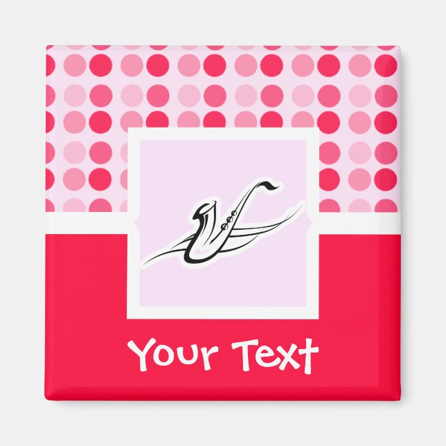 Niedliches Saxophon Magnet (Vorne)