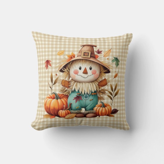 Niedliches Scarecrow-Kissen Kissen (Vorderseite)