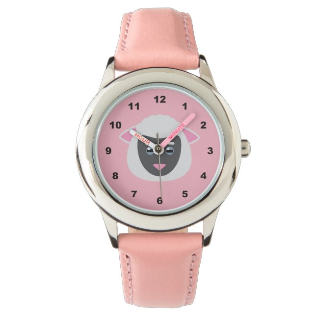 Niedliches Schaf Armbanduhr (Vorderseite)