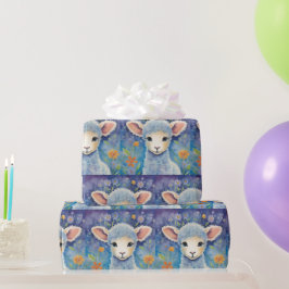 Niedliches Schaf für Kinder im Frühling Geschenkpapier