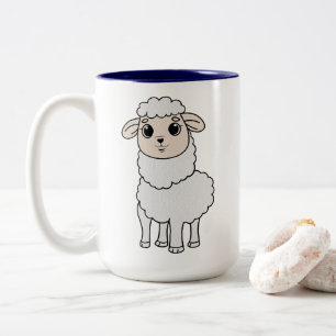 Niedliches Schaf Zweifarbige Tasse
