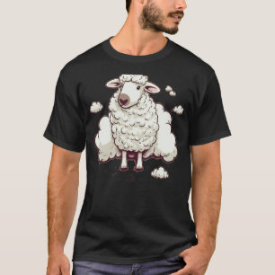 Niedliches Schaflover-Tier auf Schafen T-Shirt