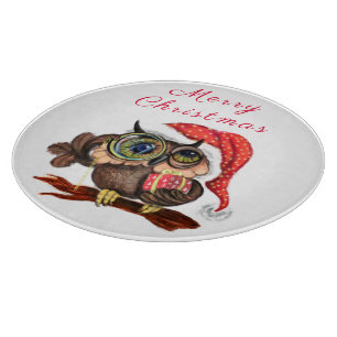 Niedliches Schalen in der Weihnachtsstanzkammer Schneidebrett
