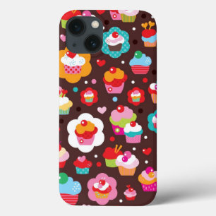 Niedliches Schalen-Kuchen-Muster iPhone 13 Hülle