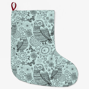 Niedliches Schälmuster Großer Weihnachtsstrumpf