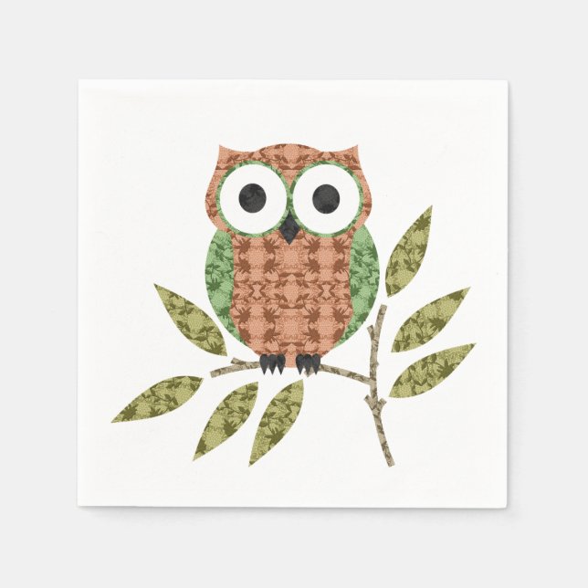 Niedliches Schälpapier Napkins Serviette (Vorderseite)
