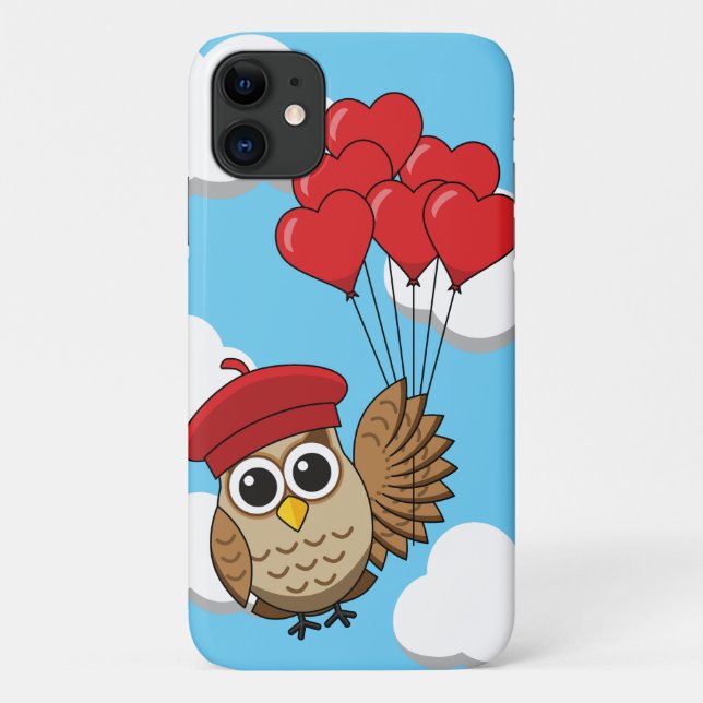 Niedliches Schellen mit Herzblasen Case-Mate iPhone Hülle (Rückseite)