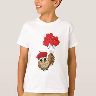 Niedliches Schellen mit Herzblasen T-Shirt