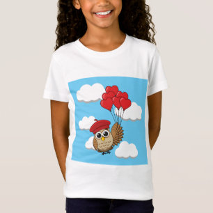 Niedliches Schellen mit Herzblasen T-Shirt