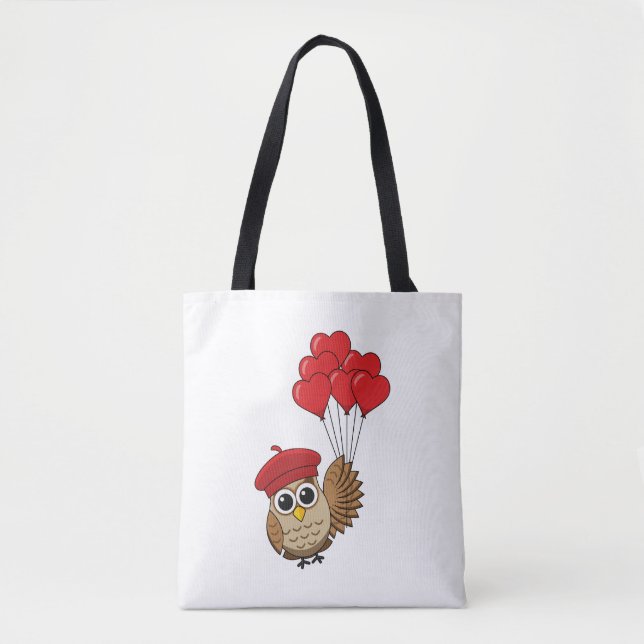 Niedliches Schellen mit Herzblasen Tasche (Vorderseite)