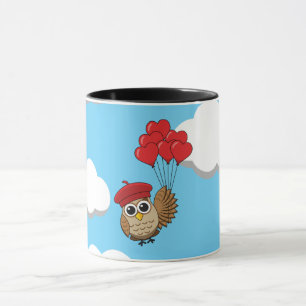 Niedliches Schellen mit Herzblasen Tasse