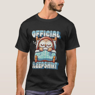 Niedliches Schlafabbild Offizieller Schlafschiff T-Shirt