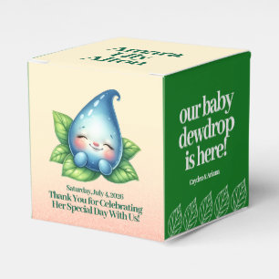 Niedliches Schlafen Baby Dewdrop Kinderdusche Geschenkschachtel