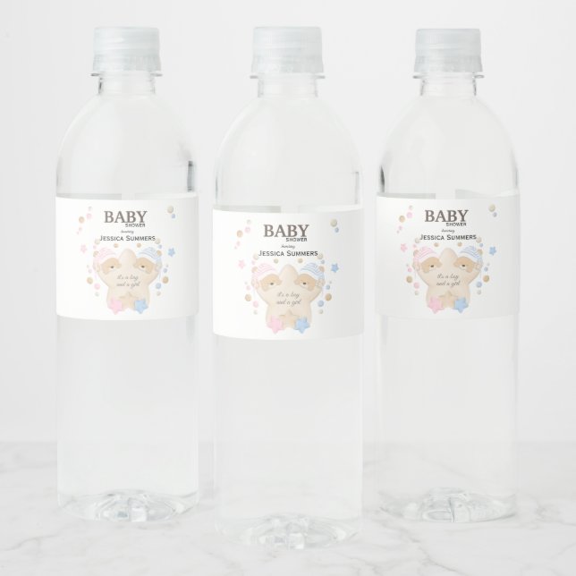 Niedliches Schlafen Teddy Bear Twins Kinderdusche  (Flaschen)