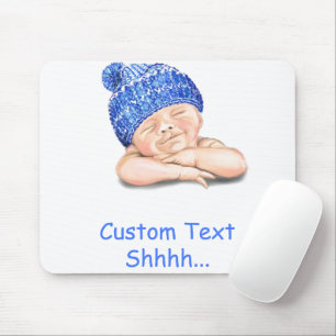 Niedliches Schlafsüß-Lächeln Happy Baby - individu Mousepad