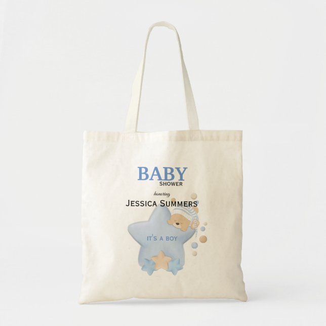 Niedliches Schlafteddy Bear Babydusche Totbeutel Tragetasche (Vorne)