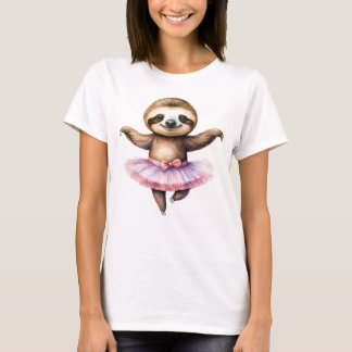 Niedliches Schleppballerina Tanzballett T-Shirt