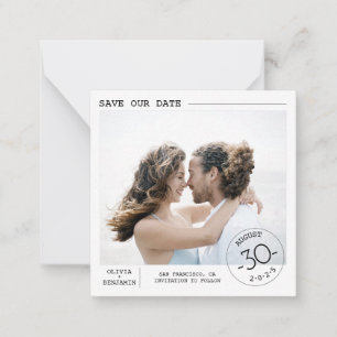 Niedliches schlichtes und elegantes Save the Date Mitteilungskarte