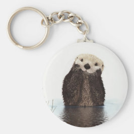 Niedliches, schmeichelhaftes Otter Schlüsselanhänger
