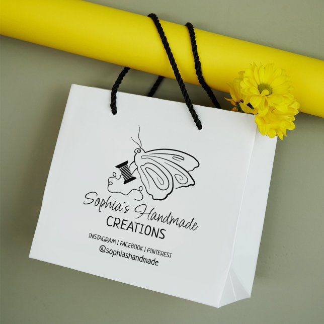 Niedliches Schmetterlingsnähen von Hand Gummistempel (Von Creator hochgeladen)