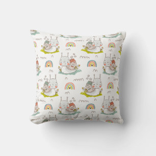 Niedliches Schneckenmuster Kawaii Animal Boho Kissen