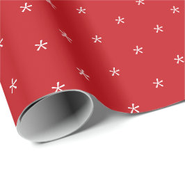 Niedliches Schneeflocken-Muster Weihnachten Geschenkpapier