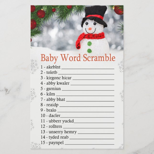 Niedliches Schneemann Baby Wortspiel (Vorderseite)