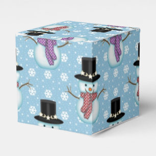 Niedliches Schneemann-Muster Geschenkschachtel