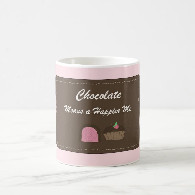 Niedliches Schokolade Sprichwort Kaffeetasse (Mittel)