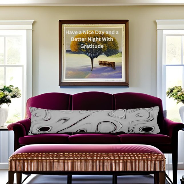 Niedliches, schönes ash-graues Kunstdesign Seitenschläferkissen (Von Creator hochgeladen)