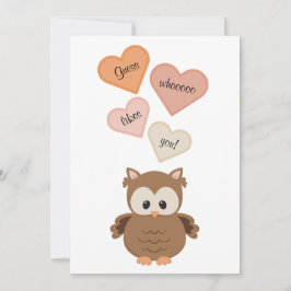 Niedliches Schreckgespenst, wer dich mag! Valentin Feiertagskarte