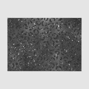 Niedliches Schwarz Gepard Leopard Skin Print Muste Seidenpapier