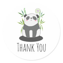 Niedliches Schwarz-Weiß-Panda in Bamboo
