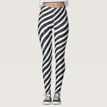 Niedliches Schwarz-weißes Candy Strip Glitzer Must